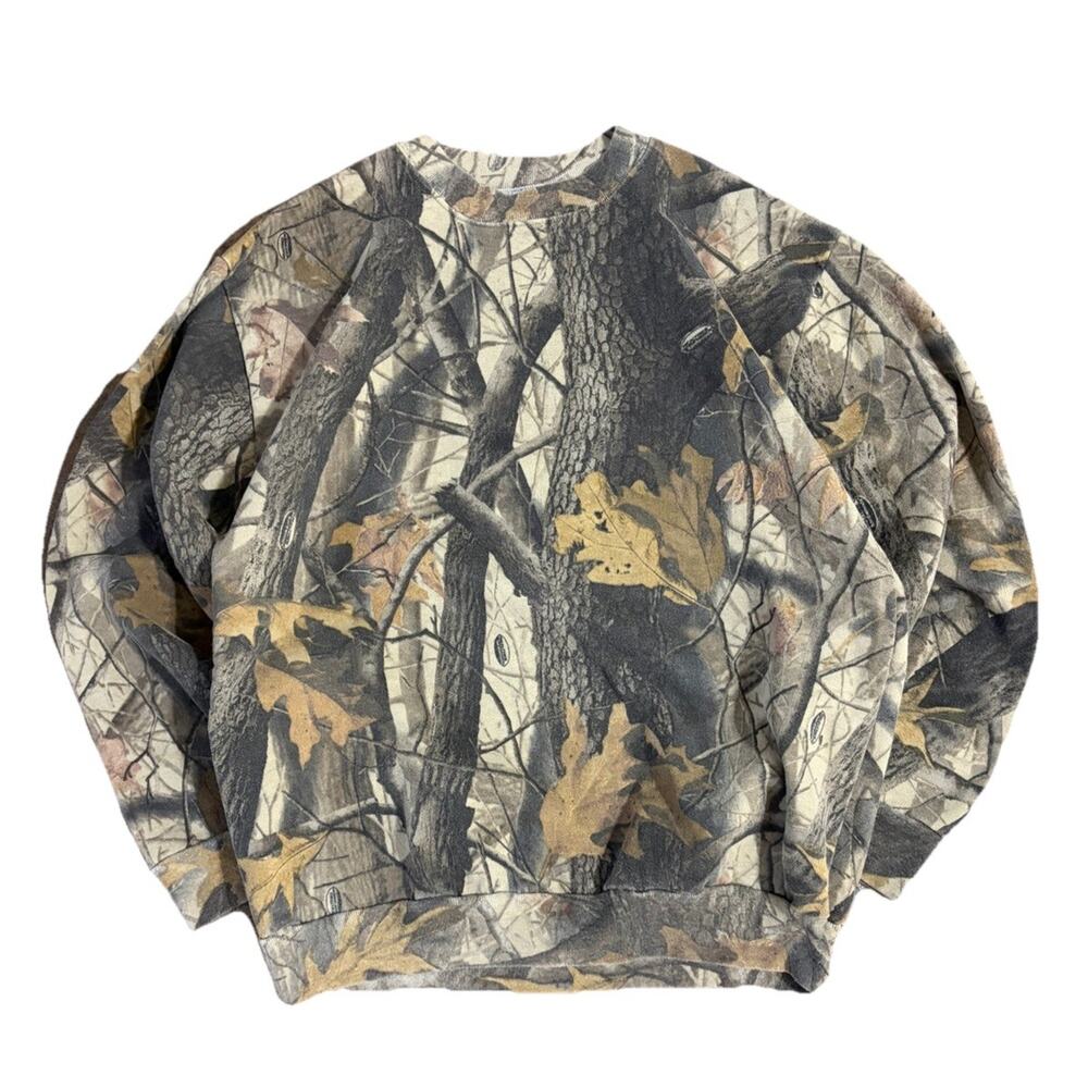Vintage ACE Outdoor Outfitter Camo RealTree Crewneck Size Large NWOT